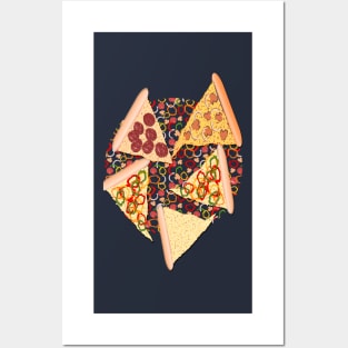 Pizza Pattern No.2 Posters and Art